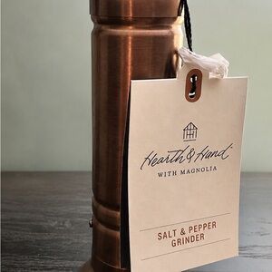 NWT Hearth & Hand Copper-Finish Salt & Pepper Grinder